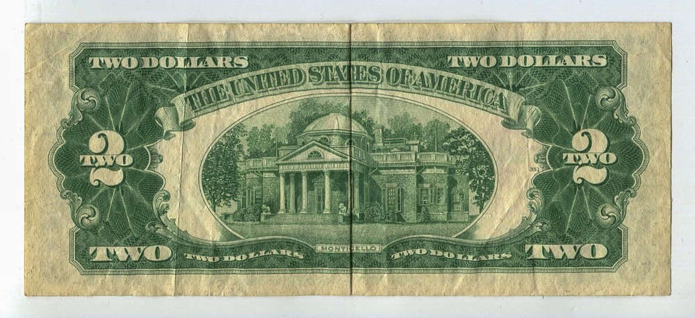 1963 $2 US Note Red Seal SM346
