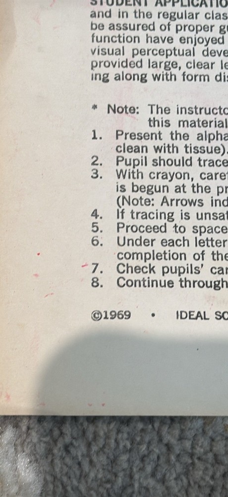 Ideal Alphabet Practice Cards Cursive Lower Case 1961 Vintage 100% Complete