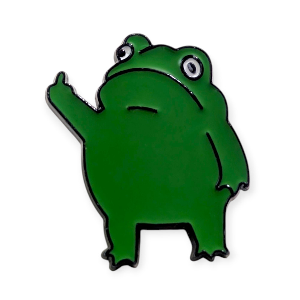 Sassy Frog Enamel Pin