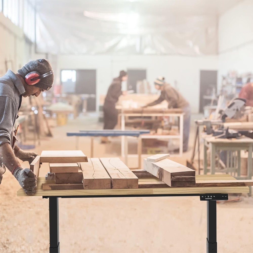 WORKPRO Dual Motor 48" Electric Height Adjustable Workbench 500LBS Load Capacity