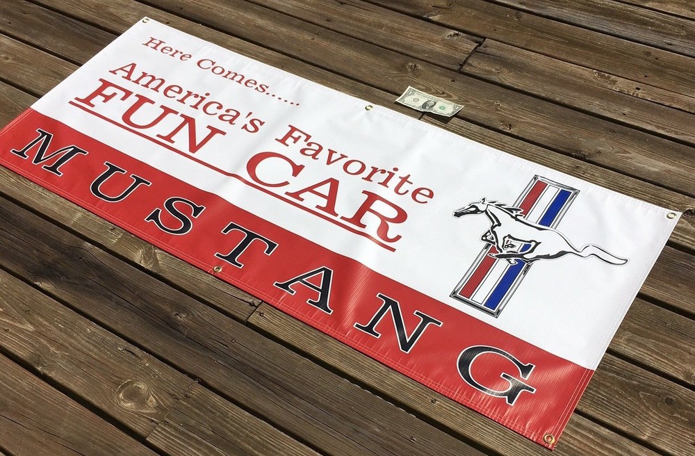 MUSTANG Garage Banner Sign (Large 2’x 5’)
