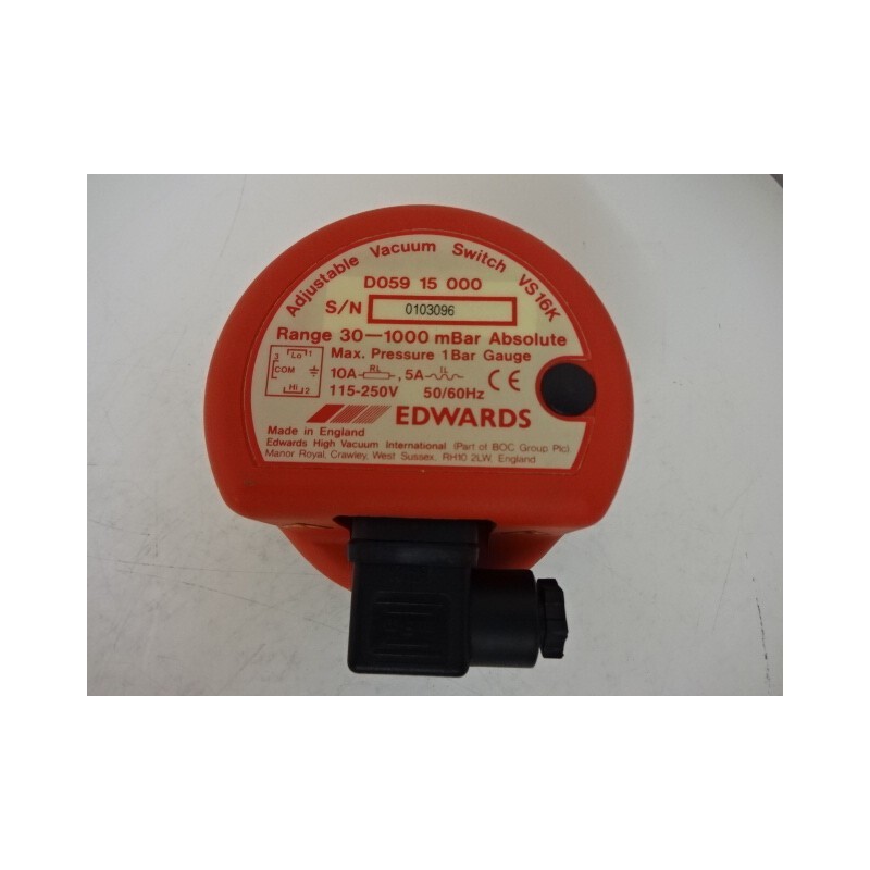 ADJUSTABLE VACCUM INTERLOK SWITCH EDWARDS