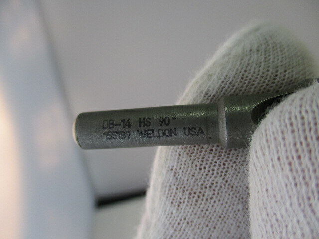 WELDON Countersink # DB-14 x 90° Degree Deburring Tool Chamfer, Sharp, EC