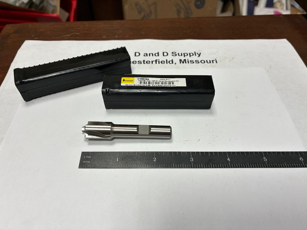 Interstate 182-6064, 3/32" Radius, 1/2" Dia, 4-Flute, HSS Corner Round End Mill
