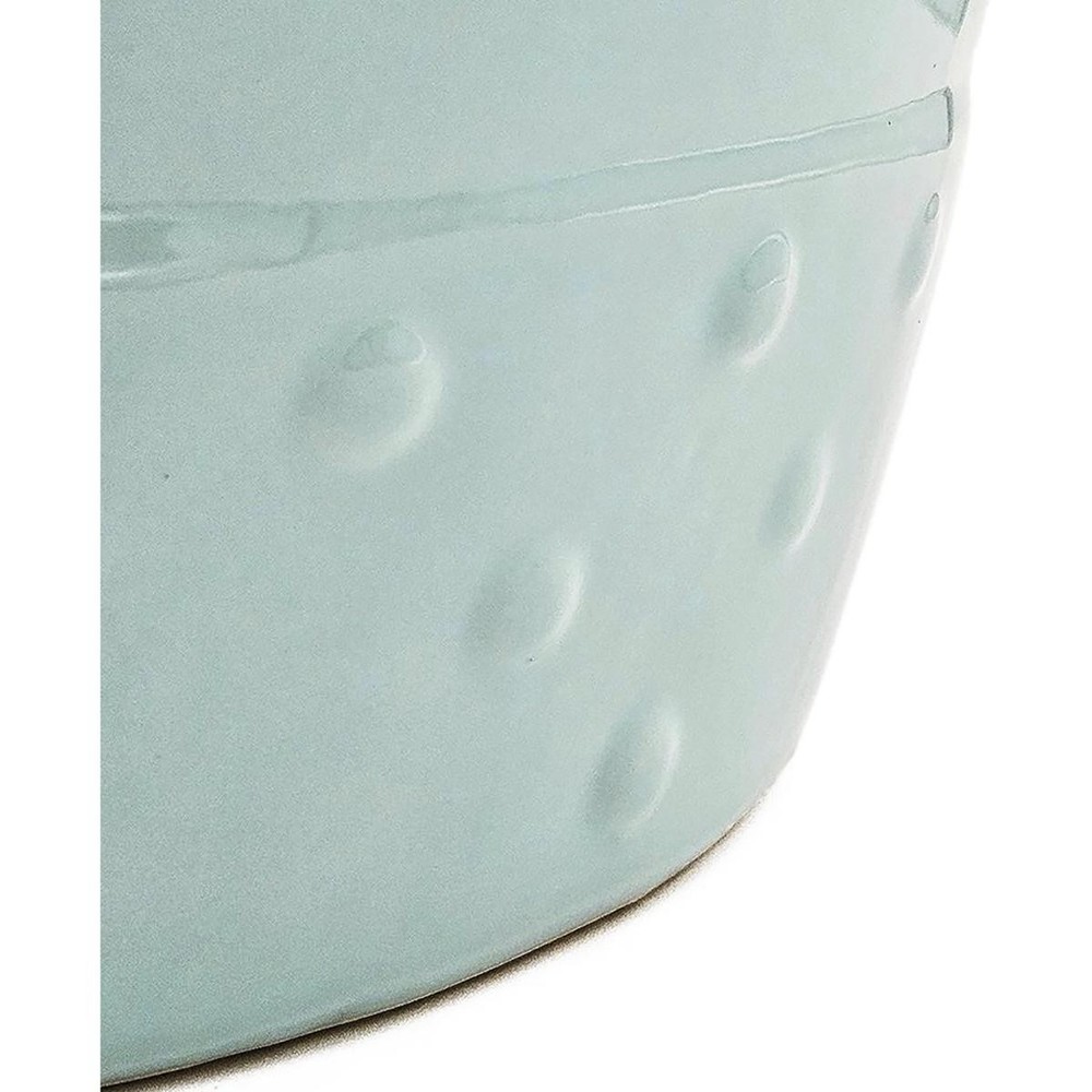 A&B Home 68136-LTBL Barrel 17.7 inch Blue Stool