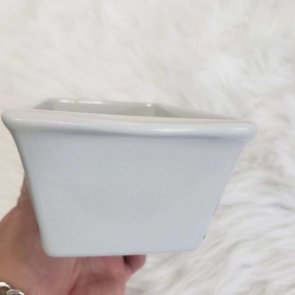 Nantucket "J" initial mini loaf ceramic baking dish with black check design