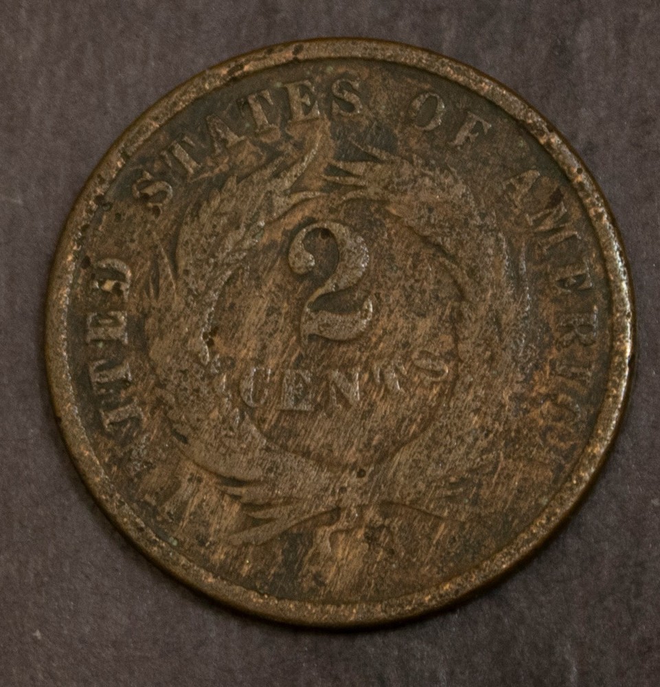 1864 Two Cent Piece Lot 5020