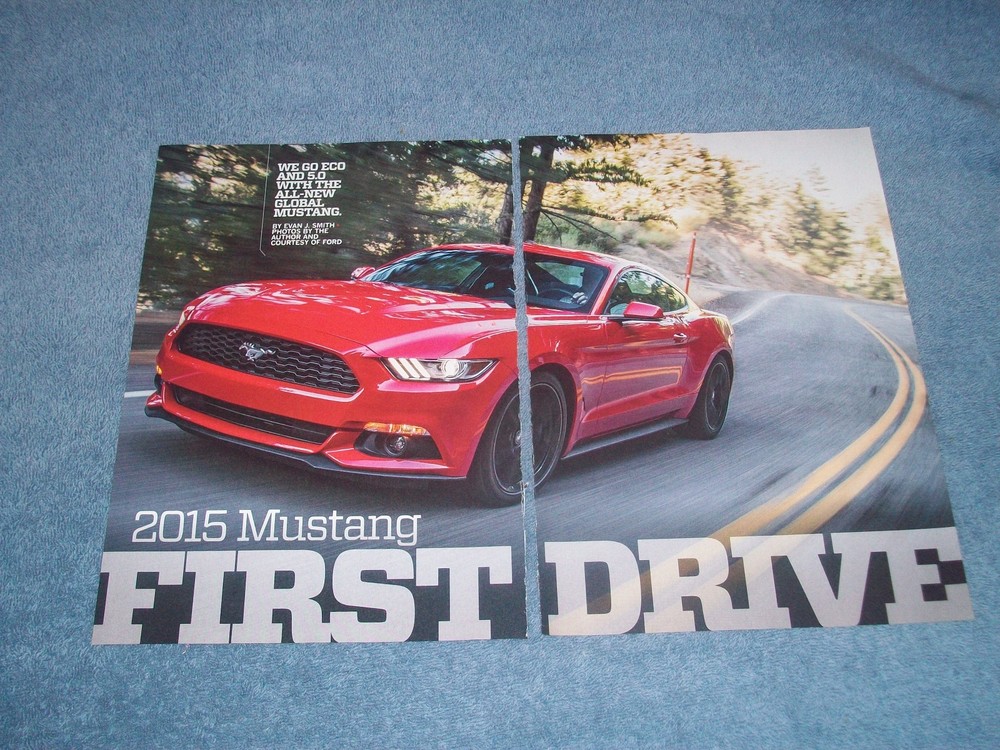 2015 Mustang Eco & 5.0 New Car Info Article "First Drive"