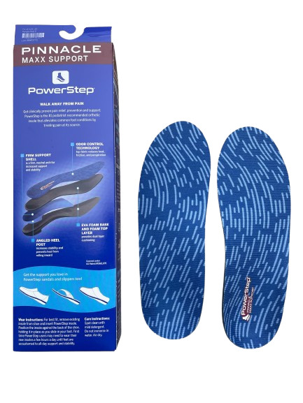 PowerStep Pinnacle Maxx Full Length Orthotic Insoles - Enhanced Arch Support
