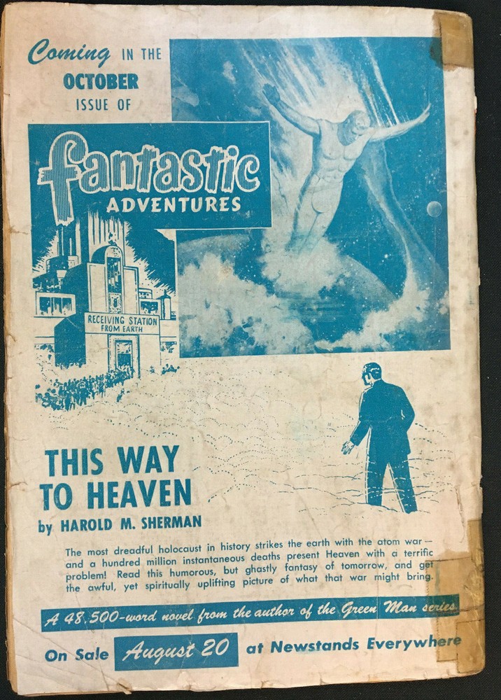 AMAZING STORIES PULP MAG OCTOBER 1948 VG