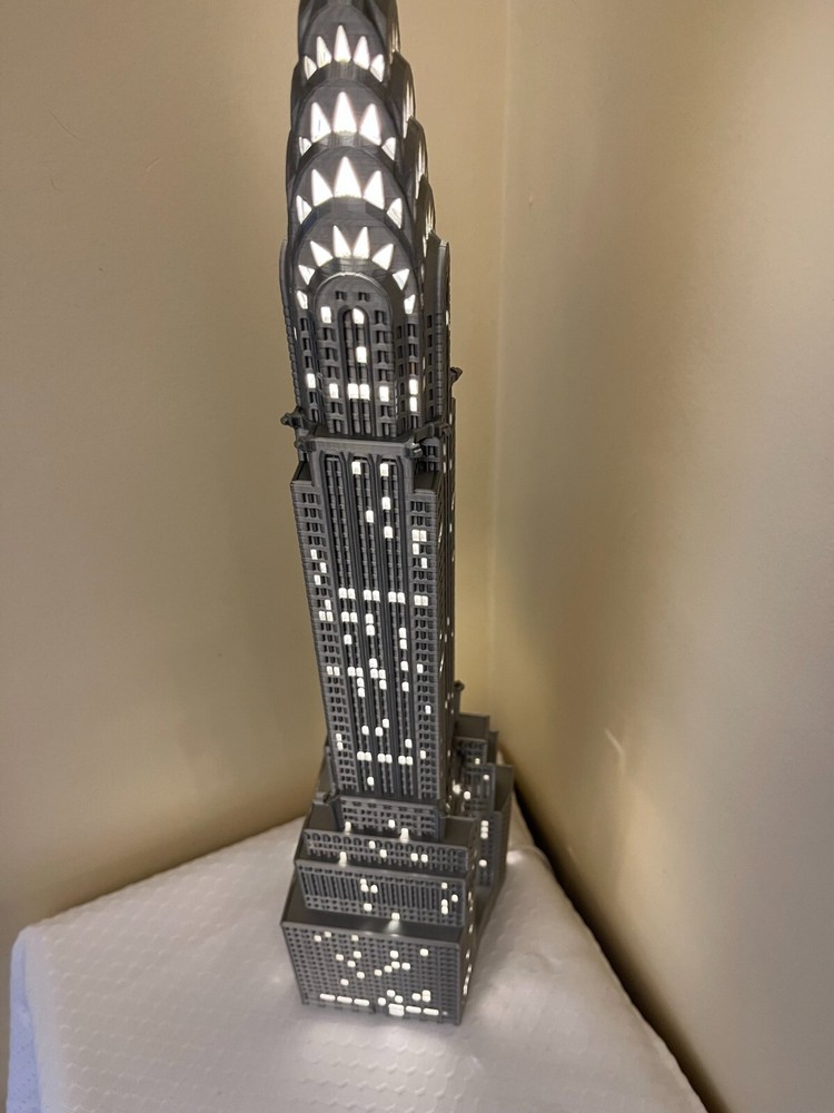 Chrysler Building Light Up Model- 3D Printed