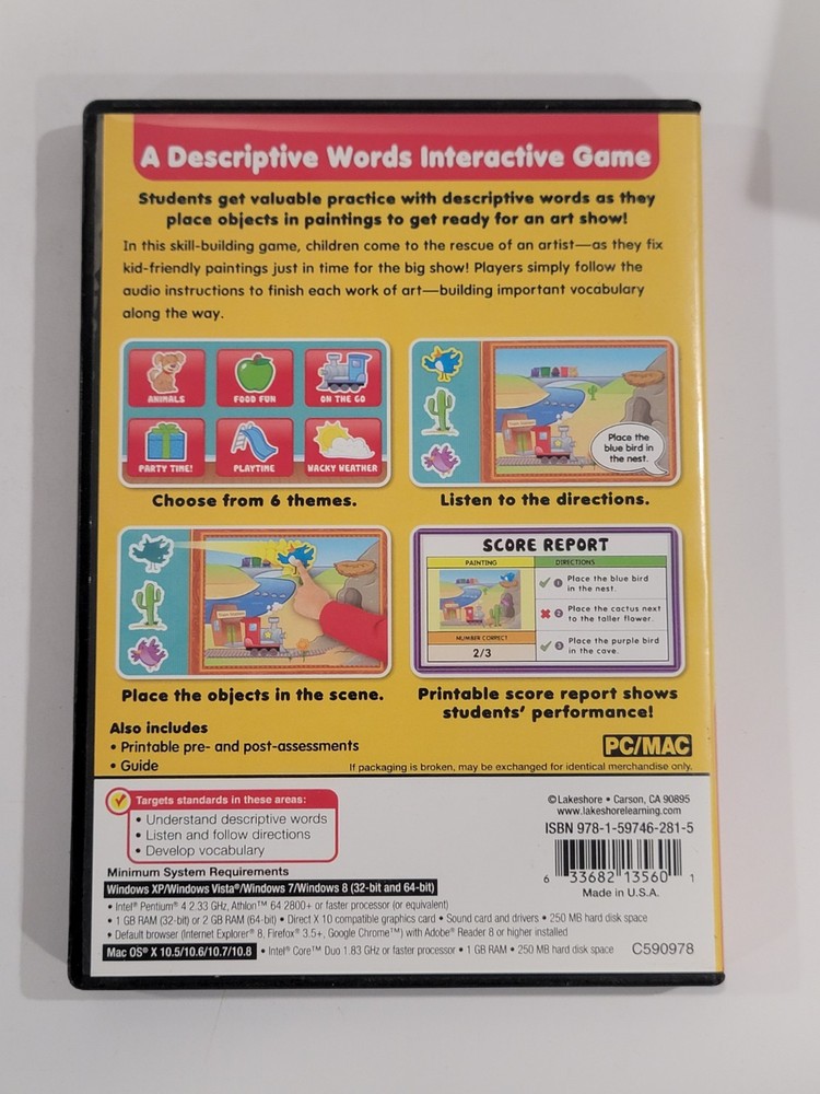 9 Lakeshore Math Reading Science Learning CD-ROM (PC/MAC) Grade Pre-K - K & 1st