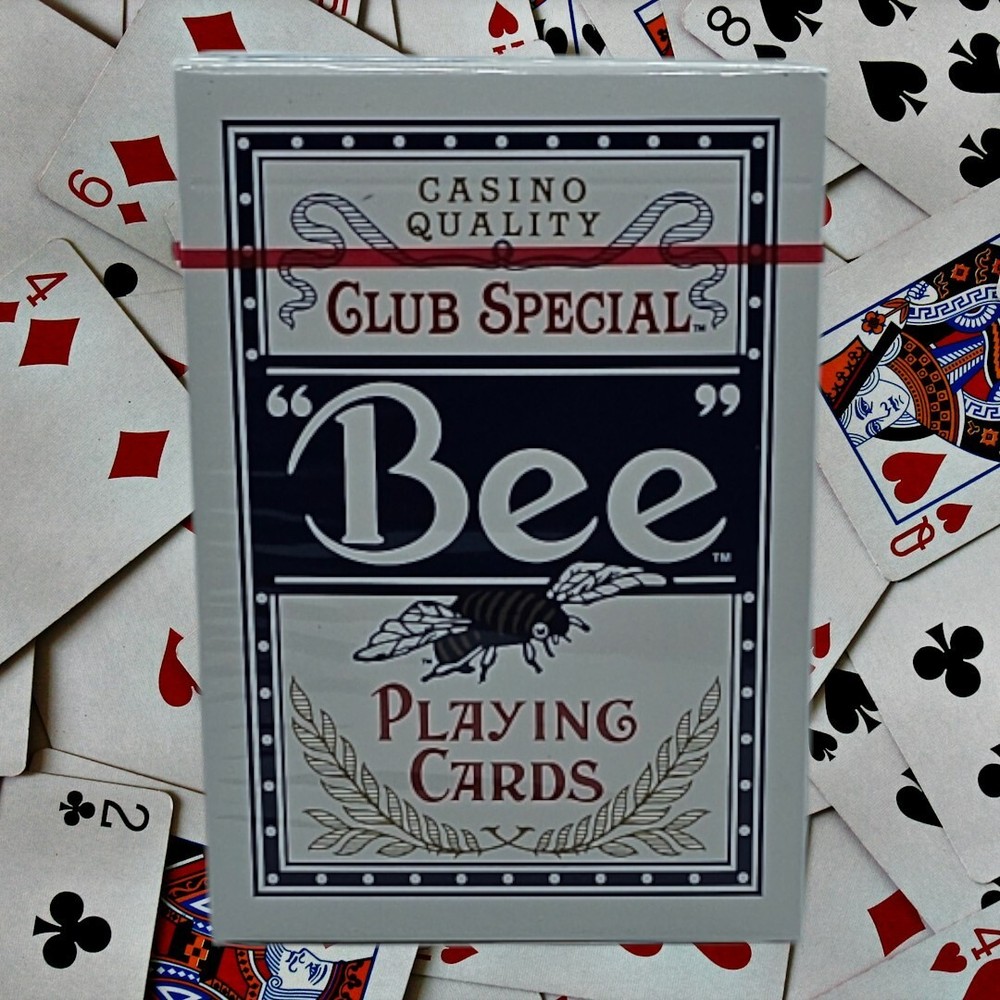 Bee Index Blue Cambric Playing Cards No.92 Casino Quality x 1 Deck