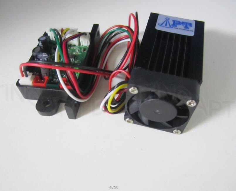 Focusable 12V 200mW 532nm green laser module continuous work / long life / TTL