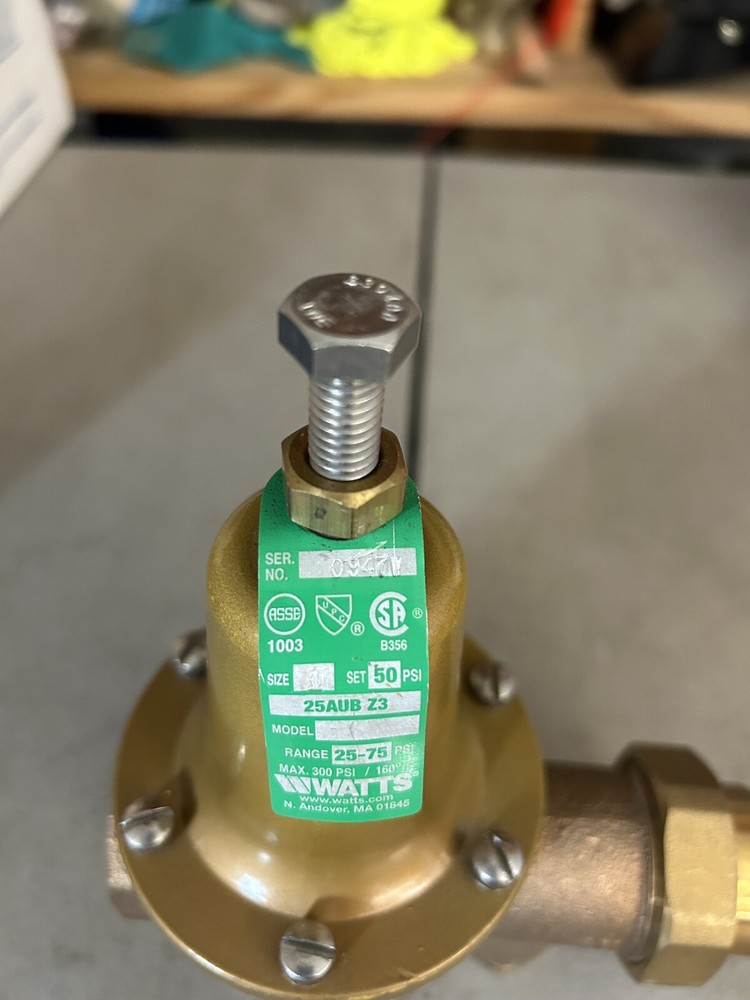 Watts pressure reducing valve 25AUB Z3