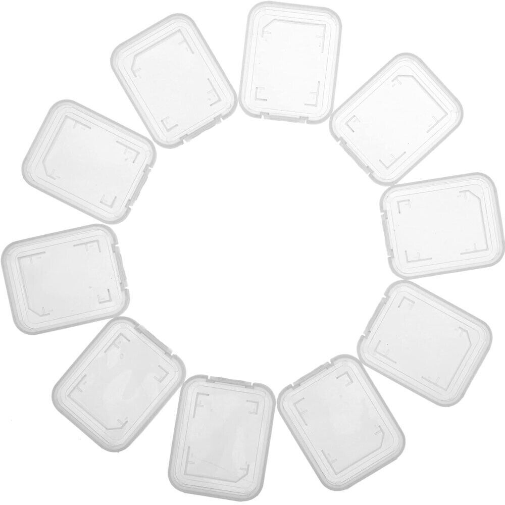 20pcs Plastic Standard SD SDHC Memory Card Storage Box Organizer Case Container