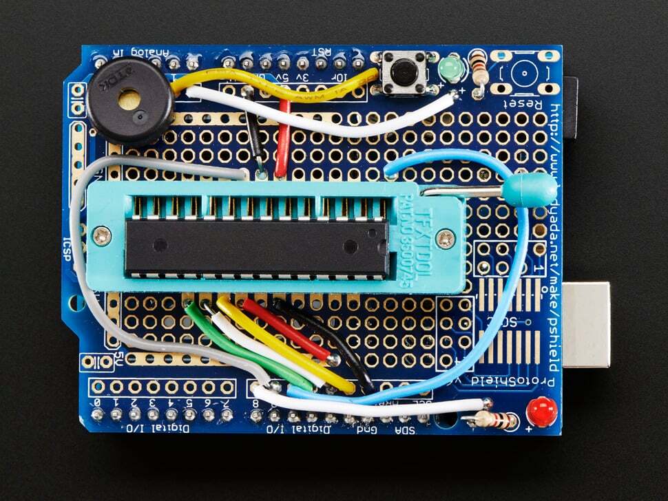 [ Adafruit ] Standalone AVR ISP Programmer Shield Kit - includes blank chip!