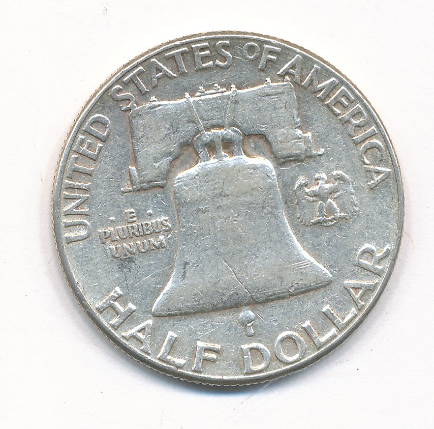 1958 P FRANKLIN SILVER HALF DOLLAR