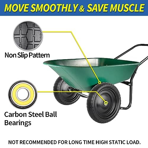 4.00-6 Flat-free Solid Tire and 13" Flat-free Solid Tire and Wheel - 4 Pack