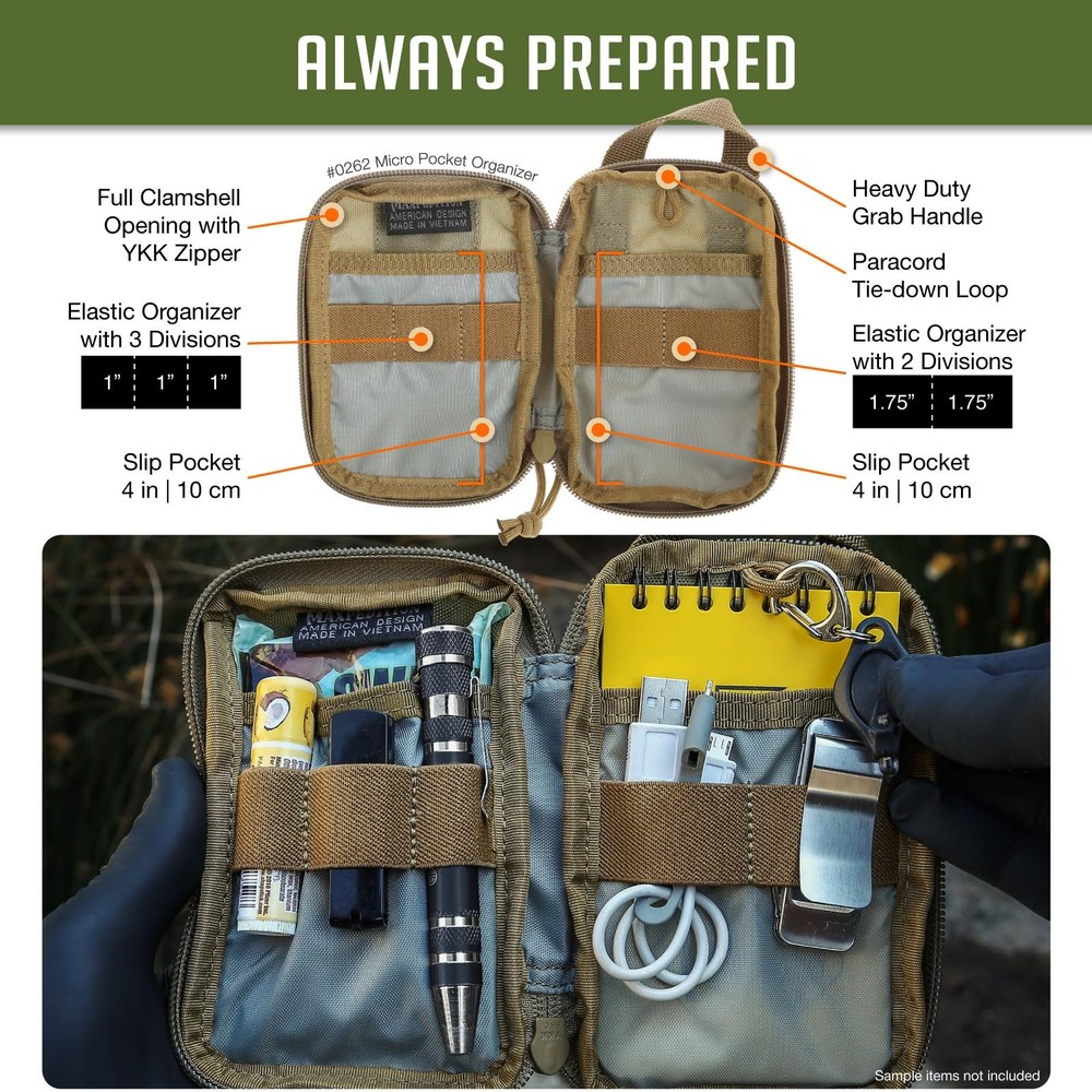 Maxpedition Micro Pocket Organizer Khaki