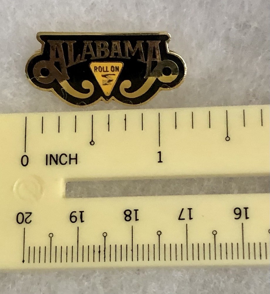 Vtg Alabama Lapel pin Roll On Tide