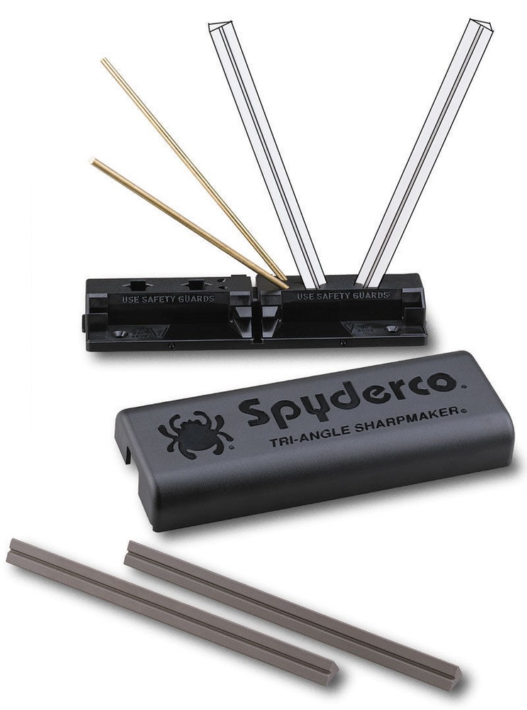 Spyderco Tri-Angle Sharpmaker Knife Sharpening Set 2 Medium with 2 Fine Ceramic