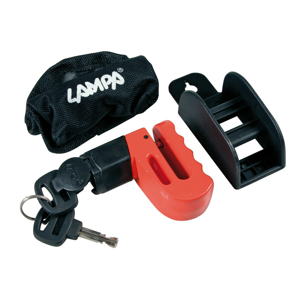 LUCCHETTO BLOCCADISCO UNIVERSALE CON PERNO Ø 6 MM COD. 65391
