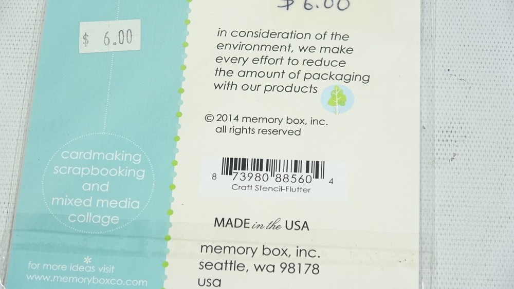 2014 Memory Box Texture Designer Stencil Flutter 88560