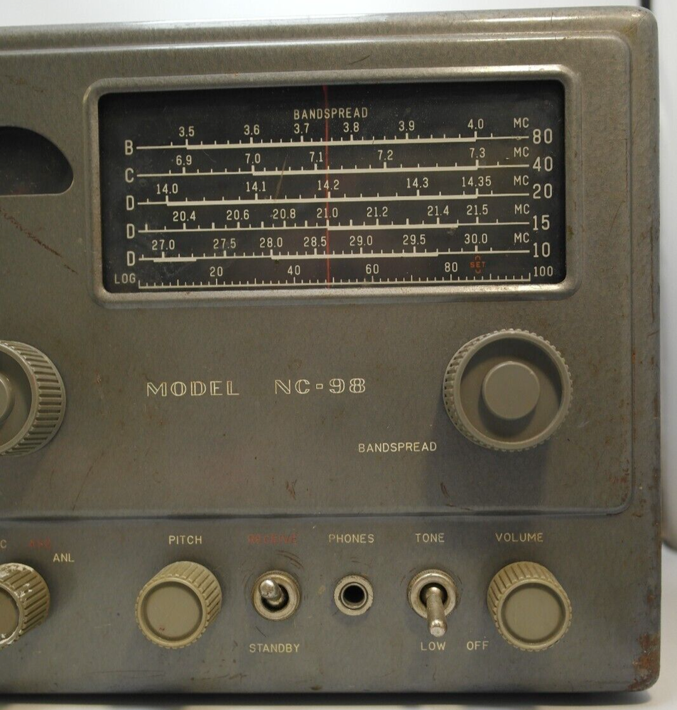 National Company Equipment - General Coverage Receiver NC-98 UNTESTED