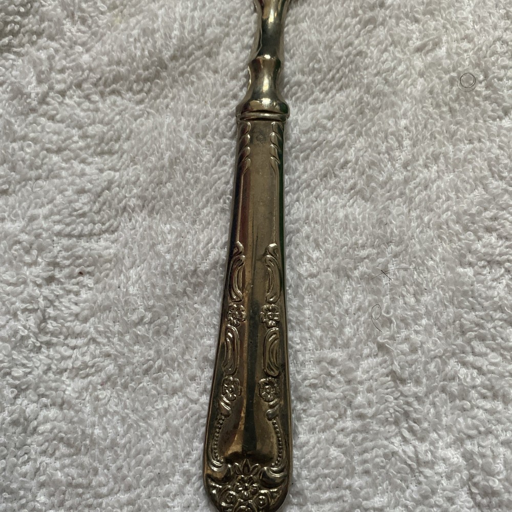antique silver cake server 10”