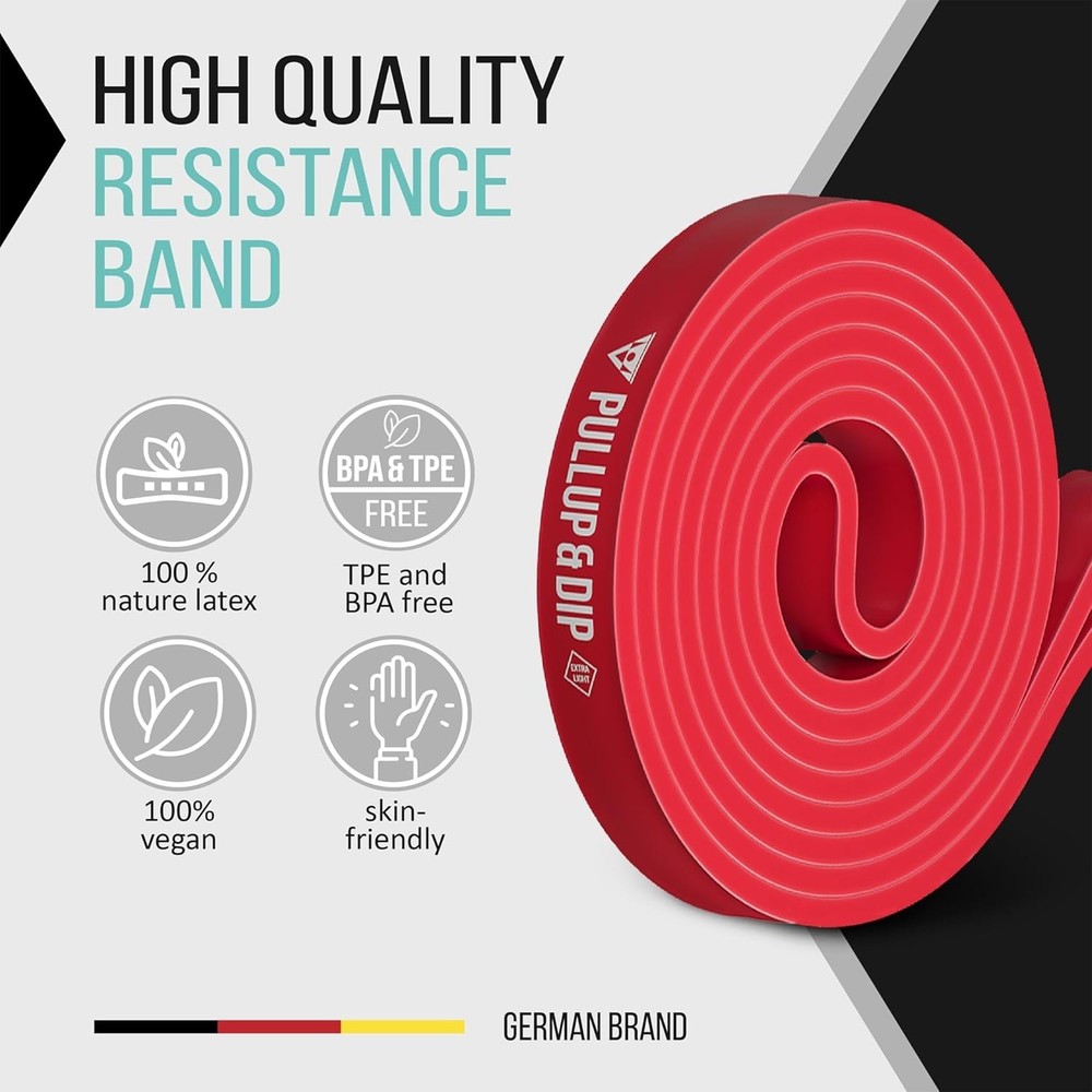 Durable Pull-Up Resistance Bands - Extra Light & Anti-Snap with Carrying Bag