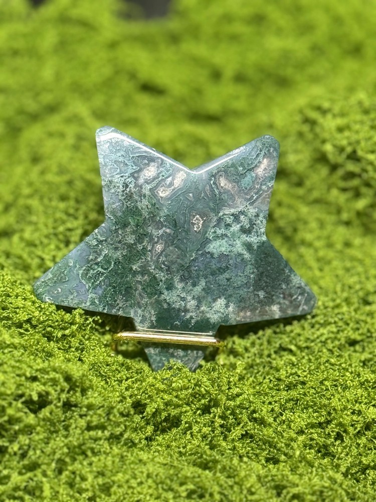 Moss Agate Star