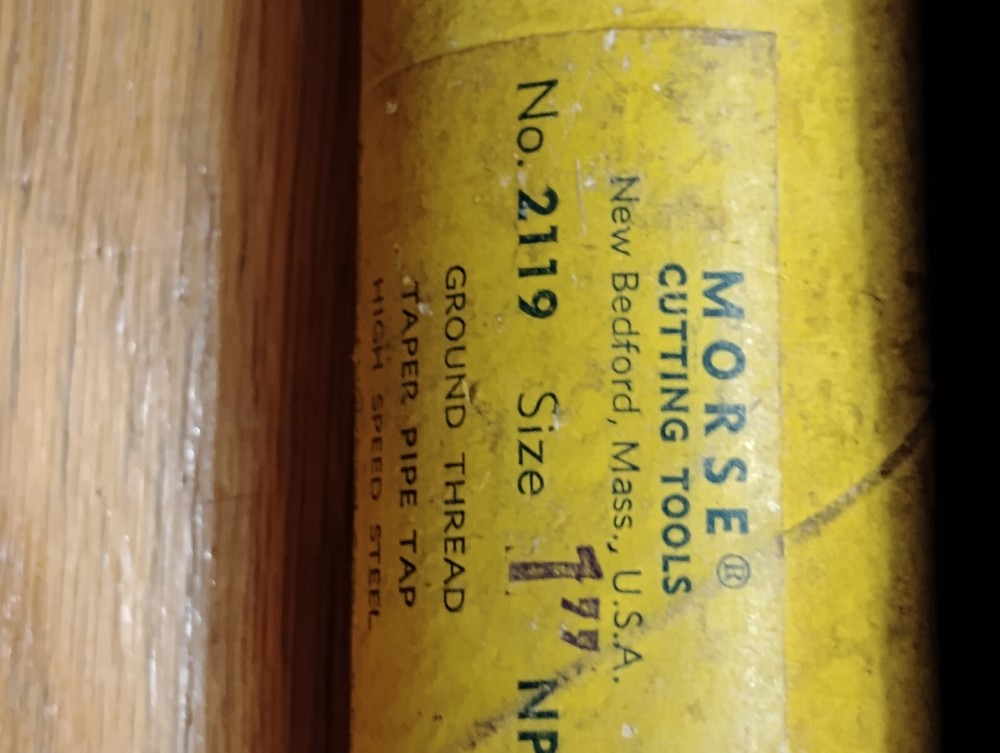 Morse Cutting Tools No. 2119 1" Pipe Tap
