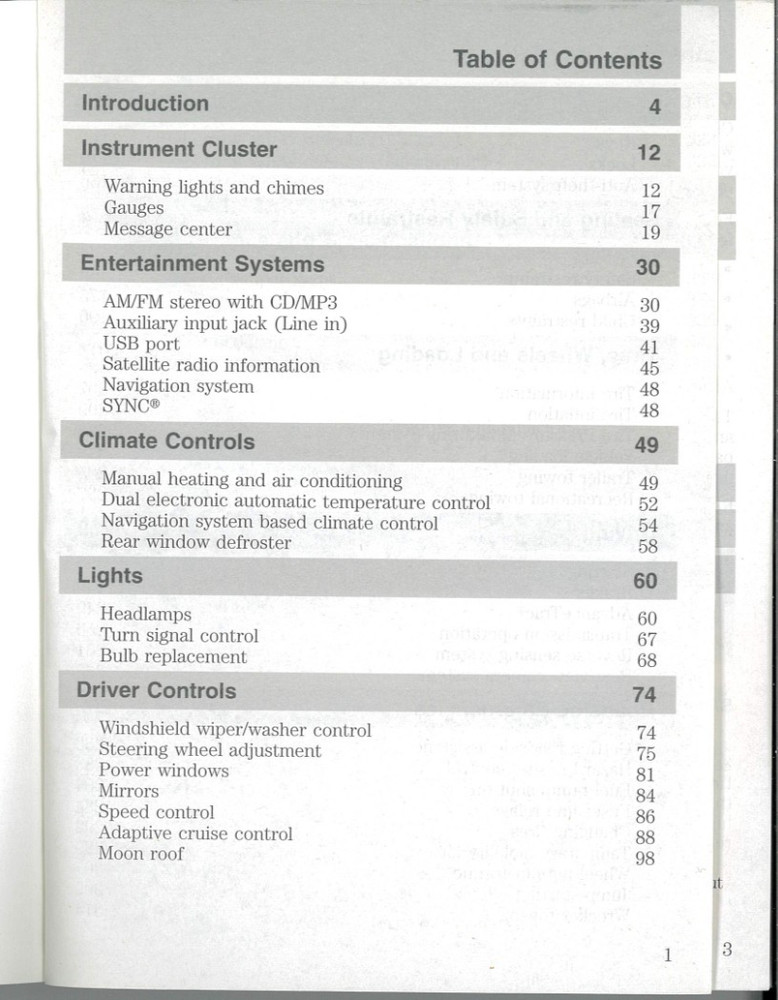 2010 Ford Taurus Owner's Guide
