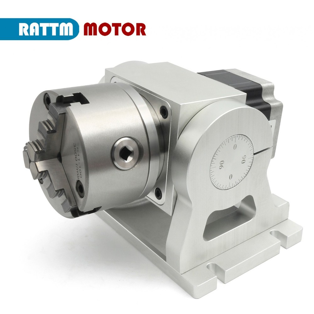 HT90-10-100A 4th axis 10:1 Two-phase 86 Stepper Motor Adjustable elevation angle