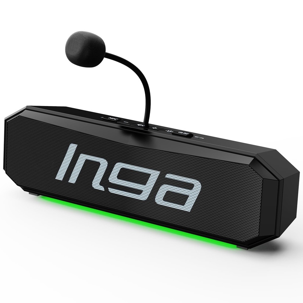 INGA Computer Speakers With Detachable Mic, Plug-And-Play