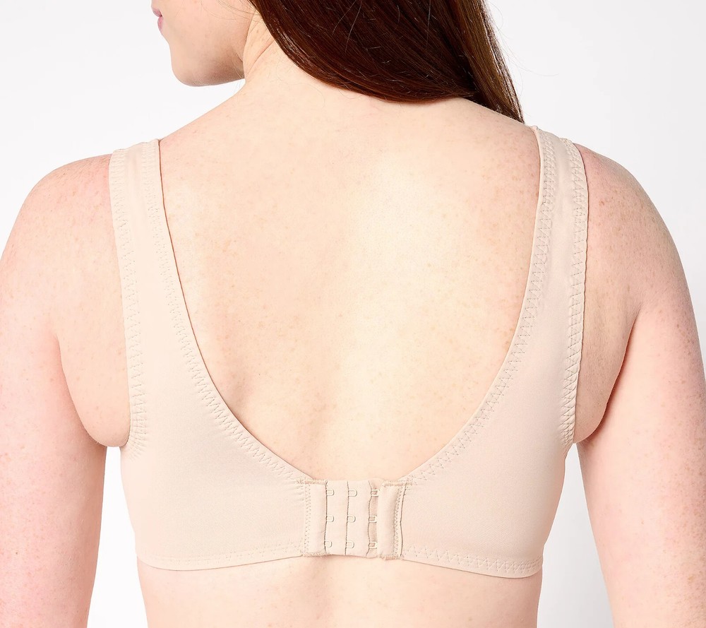 Breezies~Soft Support Lace Wirefree Bra~Medium~Black~A676780~No Padding