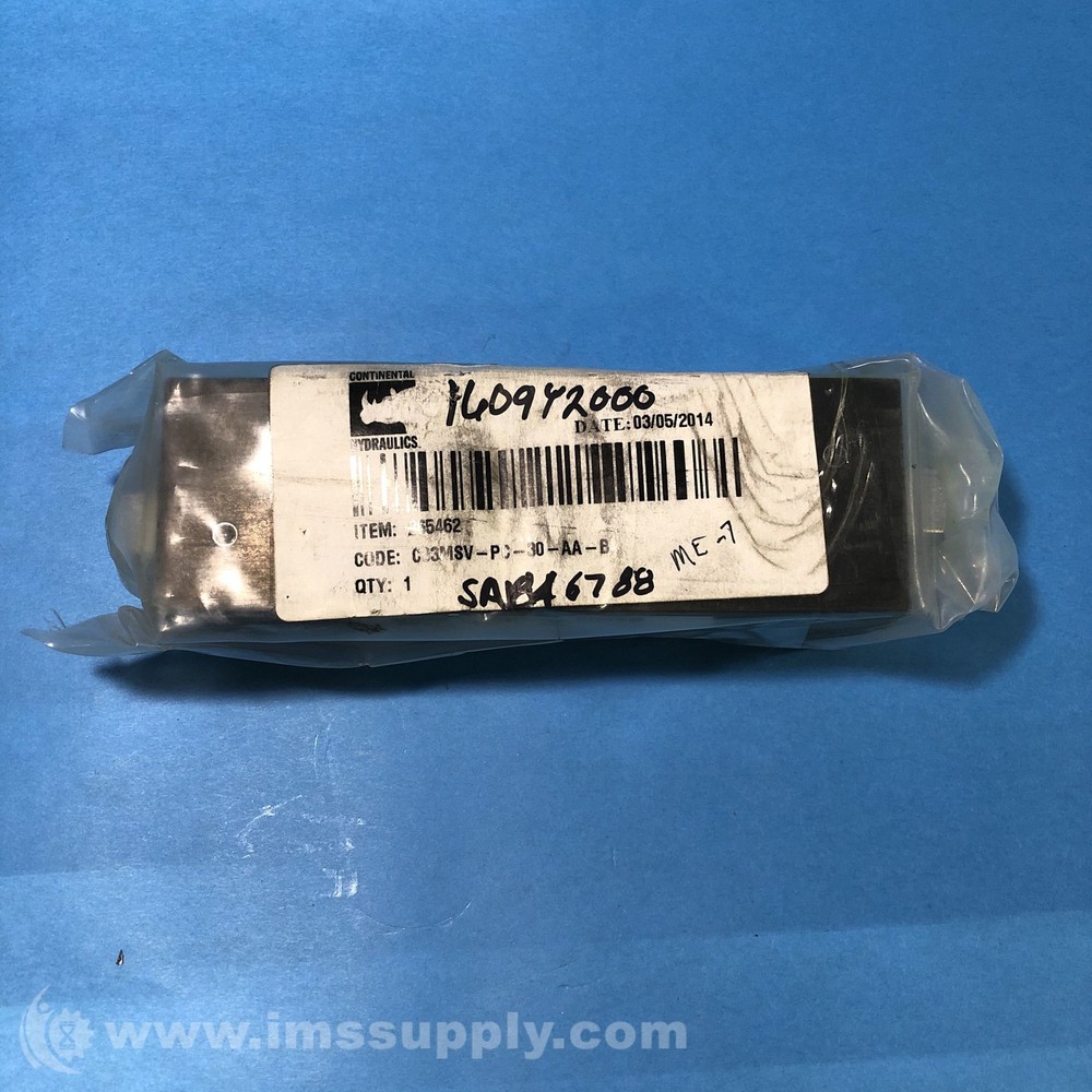 Continental Hydraulics 1609Y2000 Pilot Operated Check Valve FNFP