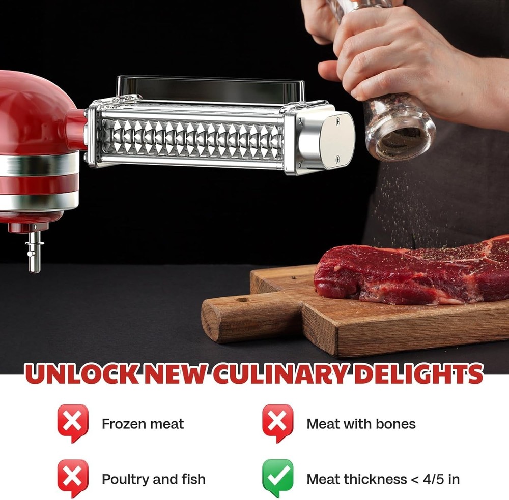 Meat Tenderizer Attachment for Kitchenaid Stand Mixer,Meat Tenderizer Machine..