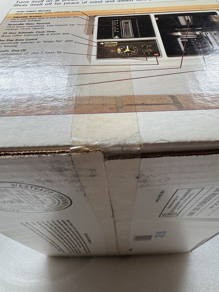 Black & Decker Spacemaker Under Cabinet Drip Coffee Maker SDC2A - Sealed