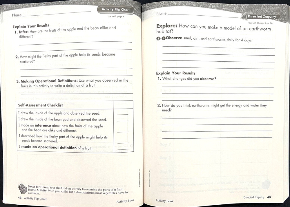4th Grade - SCIENCE - ACTIVITY BOOK - TEACHER EDITION (2006, Foresman)