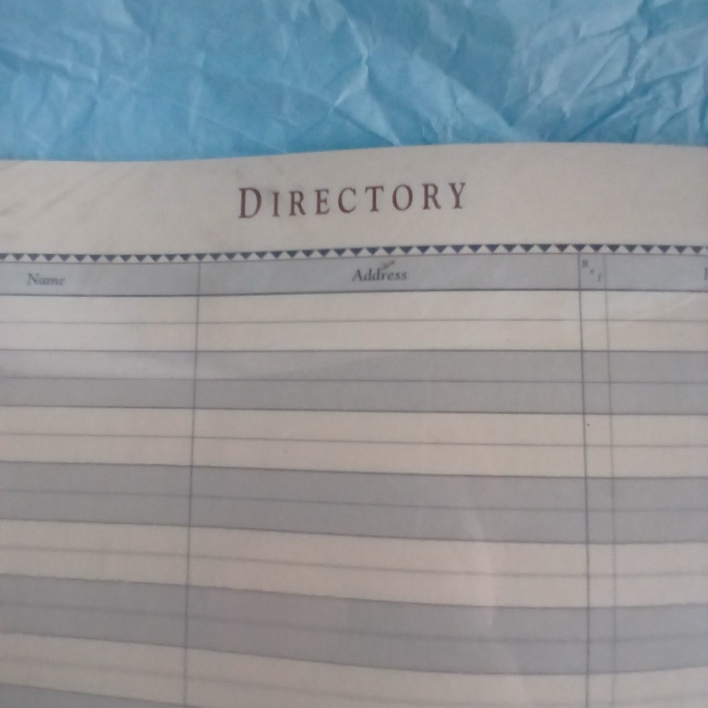 Directory Address Planner Refill Pages Inserts, Loose Leaf Organizer