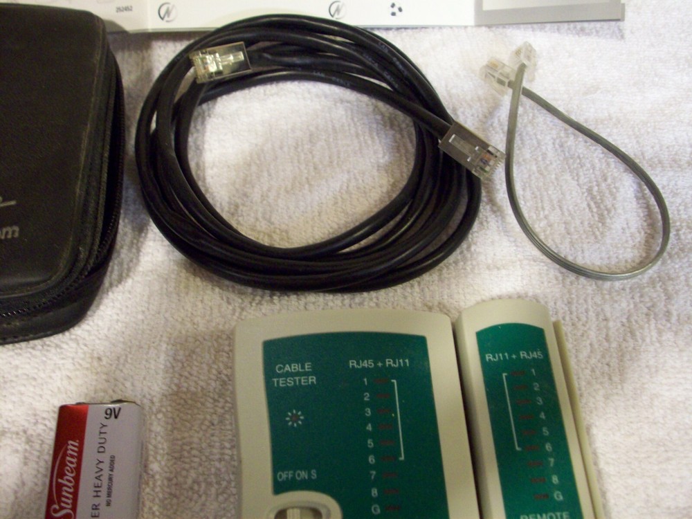 Cable Tester w/battery, new