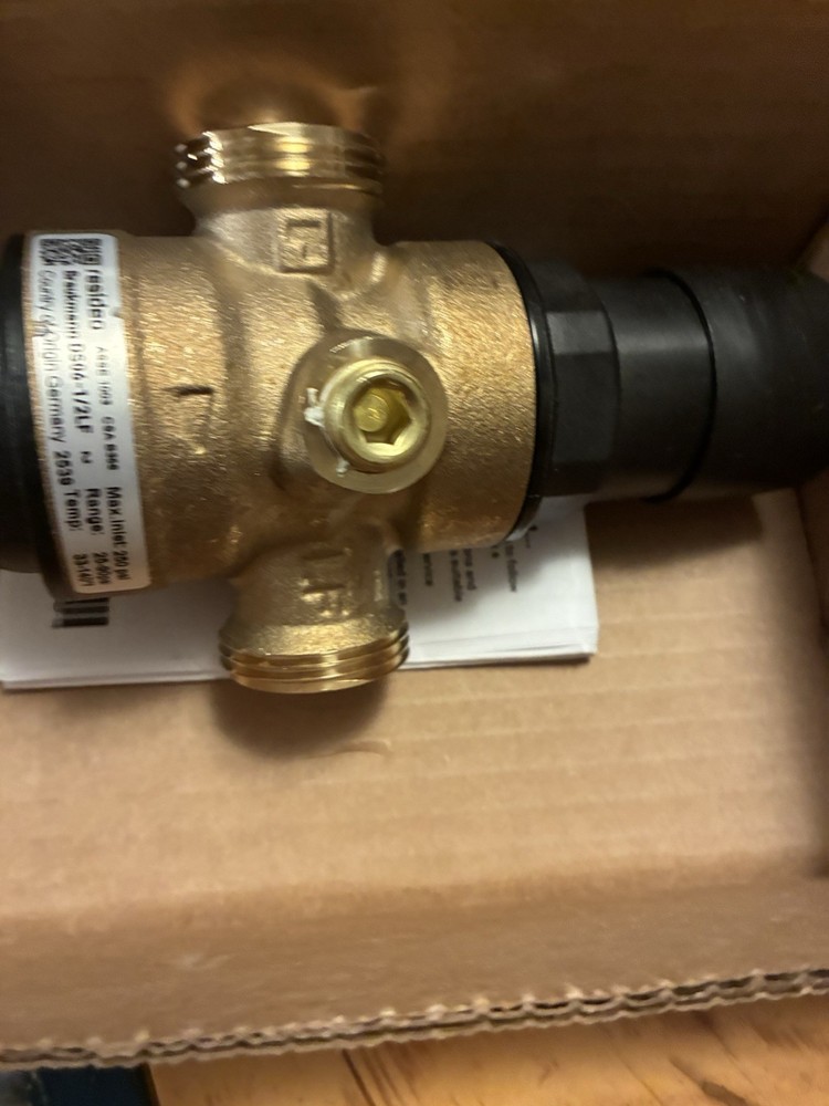 Resideo Braukmann DS06-100-DUS-LF/U 1/2" Brass Double Union Sweat Water PRV