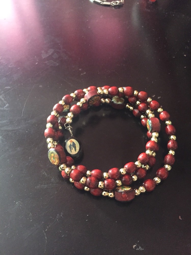 Bracelet Escapulario Saints Beaded Unisex