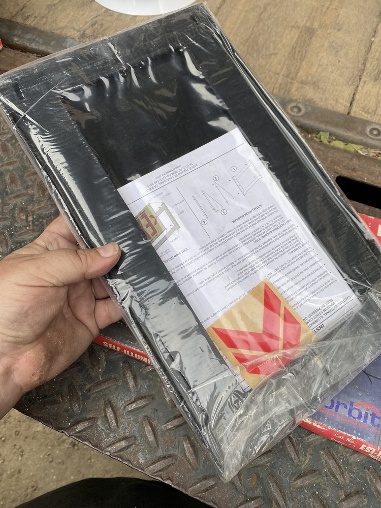 (TOA) ESI-R Orbit Self-Illuminating Low-Level Exit Sign RED