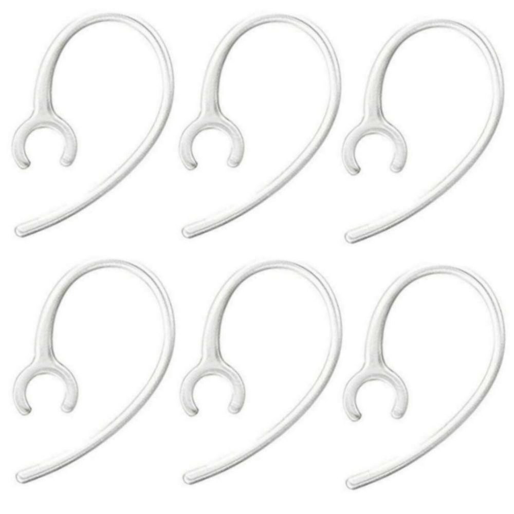 6 Pack Universal Replacement Ear Hooks for Bluetooth Headset Earhooks 8mm Loop