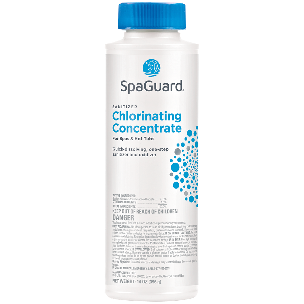 SpaGuard Chlorinating Concentrate - 14 oz (4 Pack)