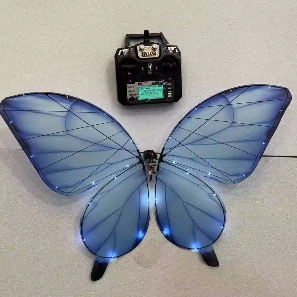 Bionic Flapping Wing RC Flying Butterfly DroneLED Opening Performance Stage Prop