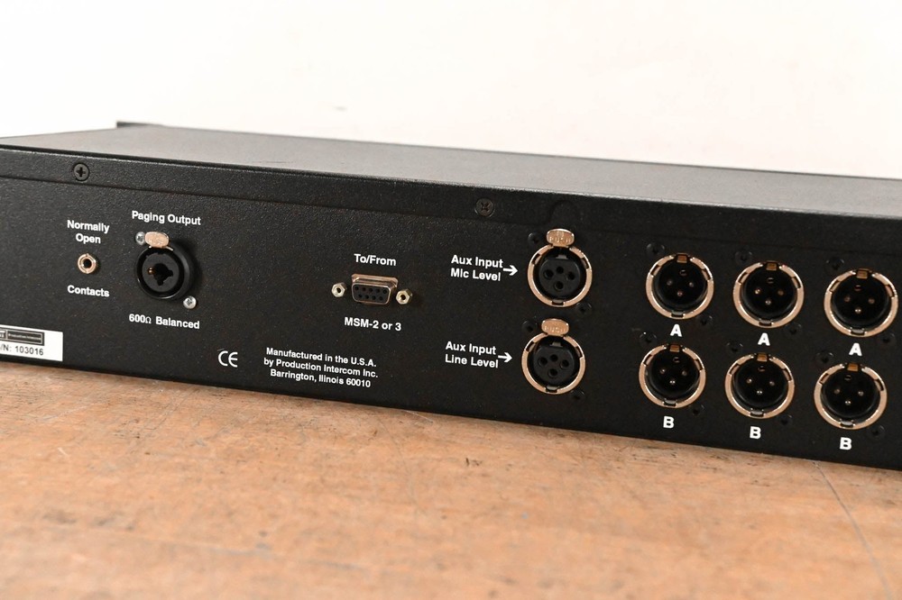 Production Intercom MS-200 2-Channel Master Station (NO POWER SUPPLY) CG01CSV